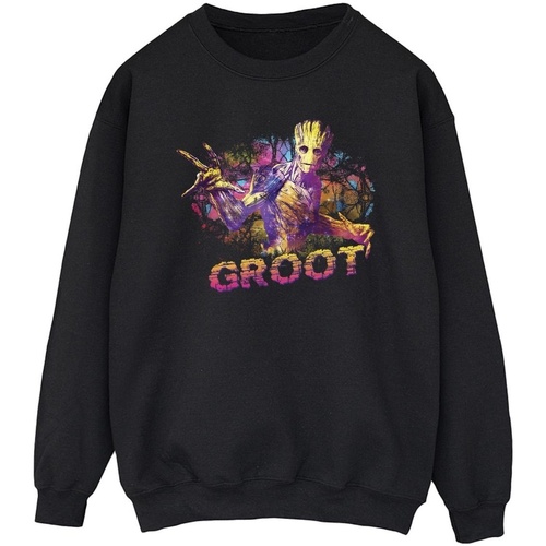 Vêtements Homme Sweats Marvel Guardians Of The Galaxy Abstract Groot Noir