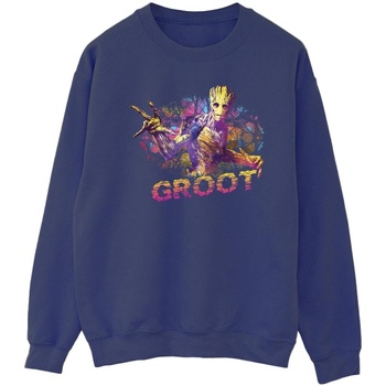 Vêtements Homme Sweats Marvel Guardians Of The Galaxy Abstract Groot Bleu