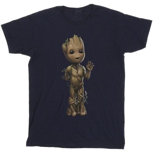 Vêtements Garçon T-shirts manches courtes Marvel I Am Groot Wave Pose Bleu