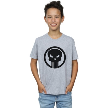 Vêtements Garçon T-shirts manches courtes Marvel The Punisher Skull Circle Gris
