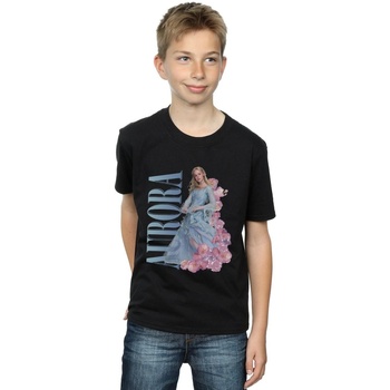 Vêtements Garçon T-shirts manches courtes Disney Maleficent Mistress Of Evil Aurora Homage Noir