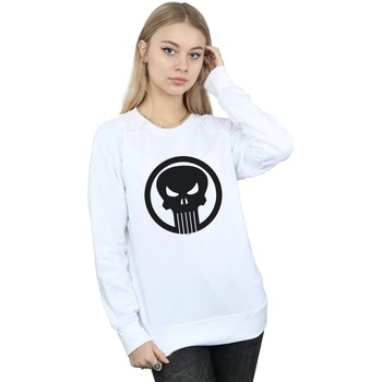 Vêtements Femme Sweats Marvel The Punisher Skull Circle Blanc