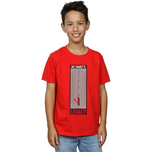 Vêtements Garçon T-shirts manches courtes Disney Mulan Movie Legacy Sword Rouge