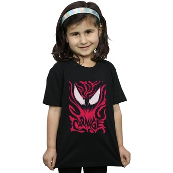 Vêtements Fille T-shirts manches longues Marvel Venom Carnage Noir