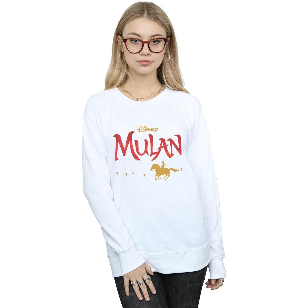 Vêtements Femme Sweats Disney Mulan Movie Logo Blanc