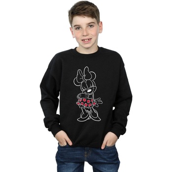 Vêtements Garçon Sweats Disney Minnie Mouse Outline Polka Dot Noir