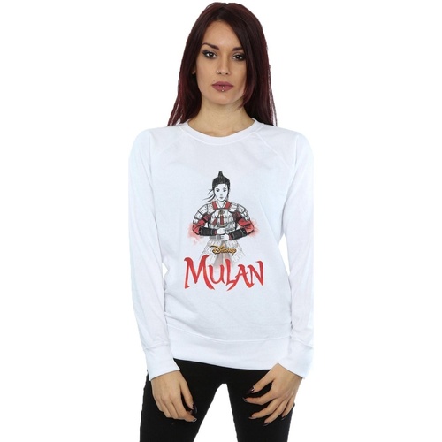Vêtements Femme Sweats Disney Mulan Movie Sword Pose Blanc
