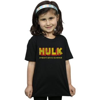 Vêtements Fille T-shirts manches longues Marvel Hulk AKA Robert Bruce Banner Noir