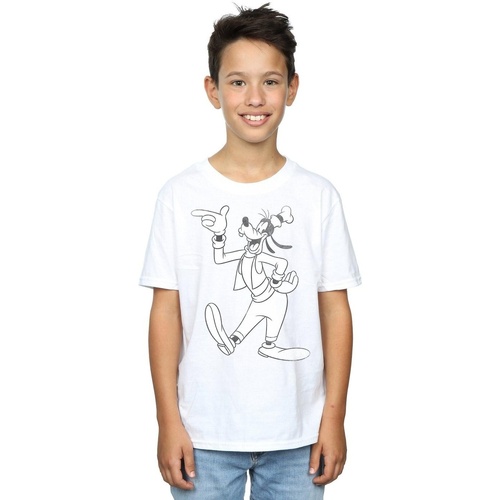 Vêtements Garçon T-shirts manches courtes Disney Goofy Classic Baseball Blanc