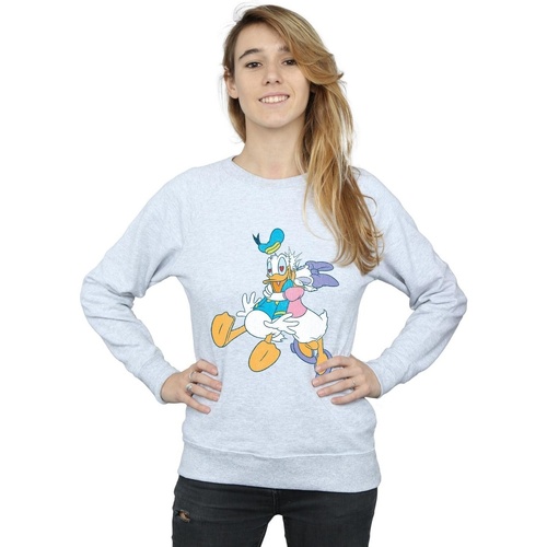 Vêtements Femme Sweats Disney Donald And Daisy Duck Kiss Gris