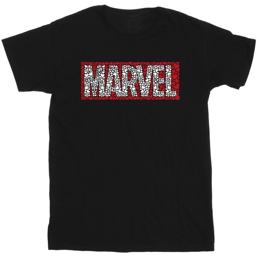 Vêtements Fille T-shirts manches longues Marvel Comics Hearts Logo Noir