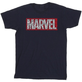 Vêtements Fille T-shirts manches longues Marvel Comics Hearts Logo Bleu