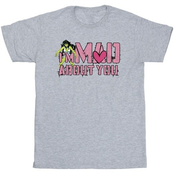 Vêtements Fille T-shirts manches longues Marvel She-Hulk Mad About You Gris