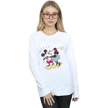 Vêtements Femme Sweats Disney Mickey And Minnie Mouse Kiss Blanc
