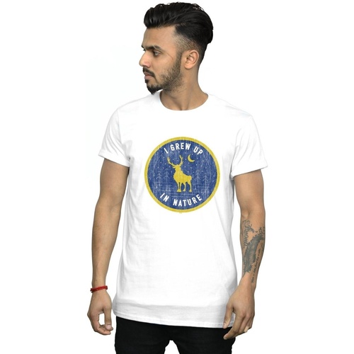 Vêtements Homme T-shirts manches longues Disney Frozen 2 Sven I Grew Up In Nature Blanc