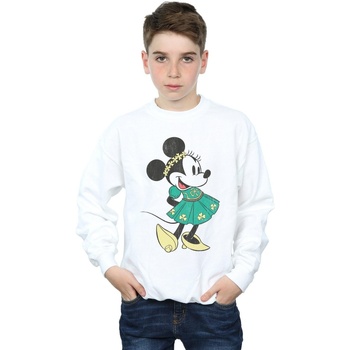 Vêtements Garçon Sweats Disney Minnie Mouse St Patrick's Day Costume Blanc