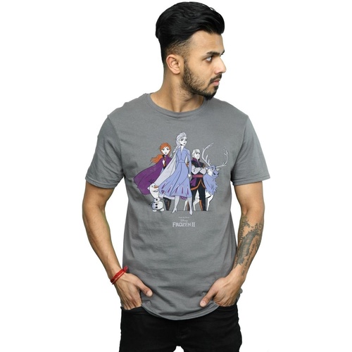 Vêtements Homme T-shirts manches longues Disney Frozen 2 Distressed Group Multicolore