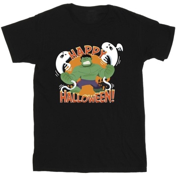 Vêtements Fille T-shirts manches longues Marvel Hulk Happy Halloween Noir