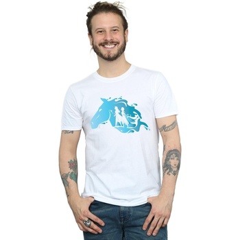 Vêtements Homme T-shirts manches longues Disney Frozen 2 Nokk Silhouette Blanc