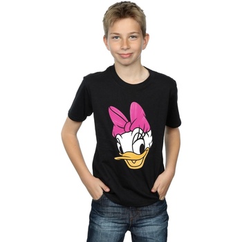 Vêtements Garçon T-shirts manches courtes Disney Daisy Duck Head Painted Noir