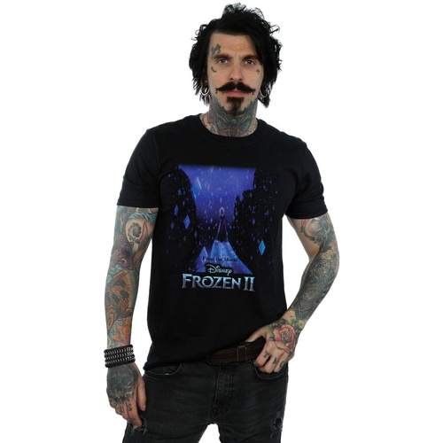 Vêtements Homme T-shirts manches longues Disney Frozen 2 Elsa Diamond Elements Noir