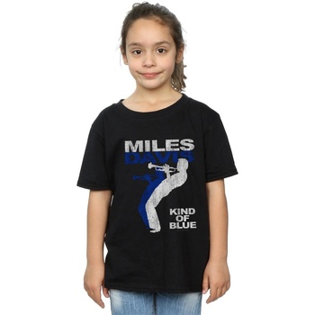 Vêtements Fille T-shirts manches longues Miles Davis Kind Of Blue Distressed Noir