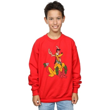 Vêtements Garçon Sweats Disney Pluto Christmas Reindeer Rouge