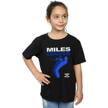 Vêtements Fille T-shirts manches longues Miles Davis  Noir