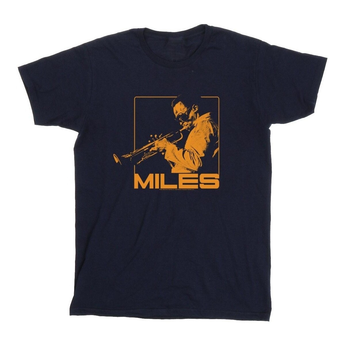 Vêtements Fille T-shirts manches longues Miles Davis Orange Square Bleu