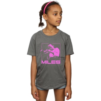 Vêtements Fille T-shirts manches longues Miles Davis Pink Square Multicolore