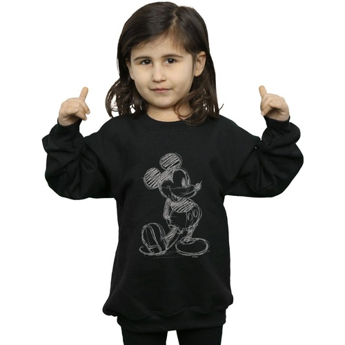 Vêtements Fille Sweats Disney Mickey Mouse Sketch Kick Noir