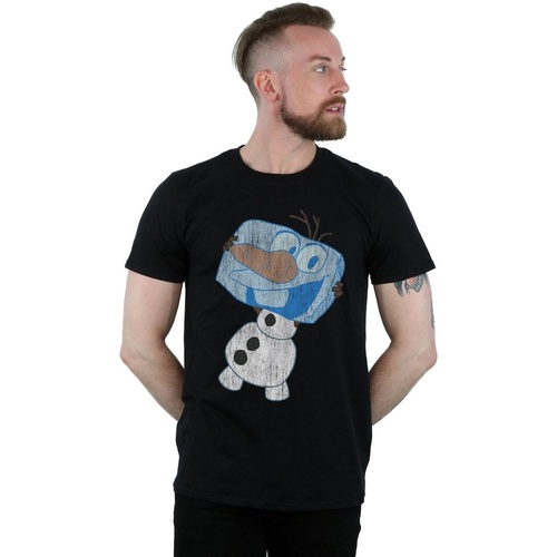 Vêtements Homme T-shirts manches longues Disney Frozen Olaf Ice Cube Noir
