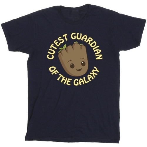 Vêtements Fille T-shirts manches longues Marvel I Am Groot Cutest Guardian Bleu