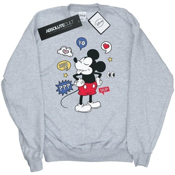 Vêtements Fille Sweats Disney Mickey Mouse Tongue Out Gris