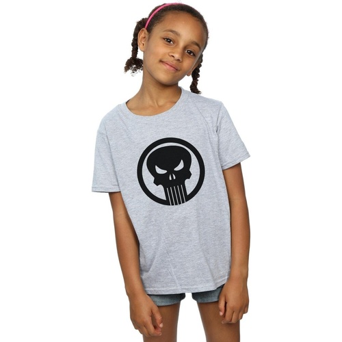 Vêtements Fille T-shirts manches longues Marvel The Punisher Skull Circle Gris