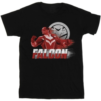 Vêtements Homme T-shirts manches longues Marvel The Falcon And The Winter Soldier Falcon Red Fury Noir