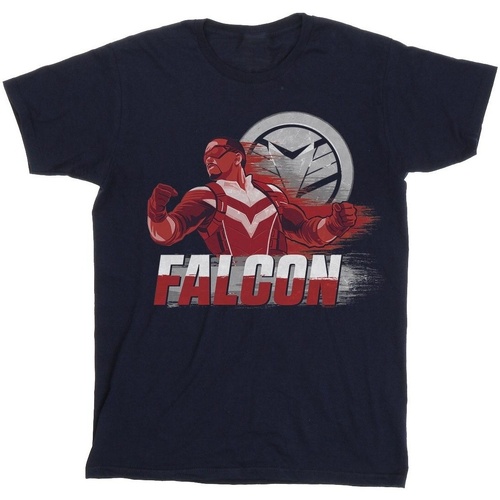 Vêtements Homme T-shirts manches longues Marvel The Falcon And The Winter Soldier Falcon Red Fury Bleu