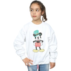 Vêtements Fille Sweats Disney Mickey Mouse Leprechaun Hat Blanc