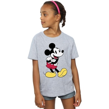 Vêtements Fille T-shirts manches longues Disney Mickey Mouse Classic Mickey Gris