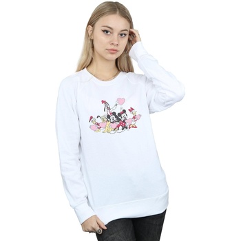 Vêtements Femme Sweats Disney Mickey Mouse Love Friends Blanc