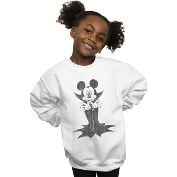 Vêtements Fille Sweats Disney Mickey Mouse Dracula Blanc