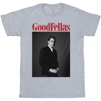 Vêtements Homme T-shirts manches longues Goodfellas Black And White Character Gris