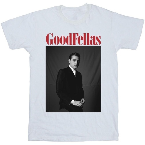 Vêtements Homme T-shirts manches longues Goodfellas Black And White Character Blanc