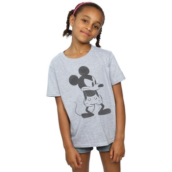 Vêtements Fille T-shirts manches longues Disney Mickey Mouse Angry Gris