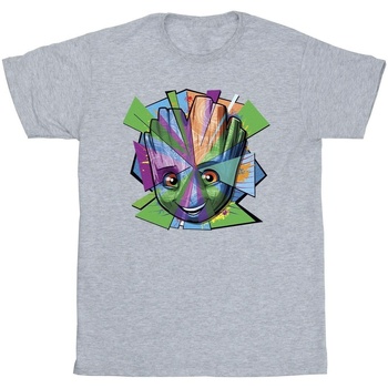 Vêtements Homme T-shirts manches longues Marvel Guardians Of The Galaxy Groot Shattered Gris