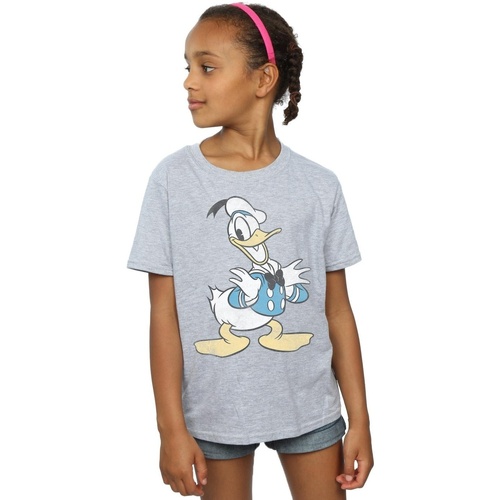 Vêtements Fille T-shirts manches longues Disney Donald Duck Posing Gris
