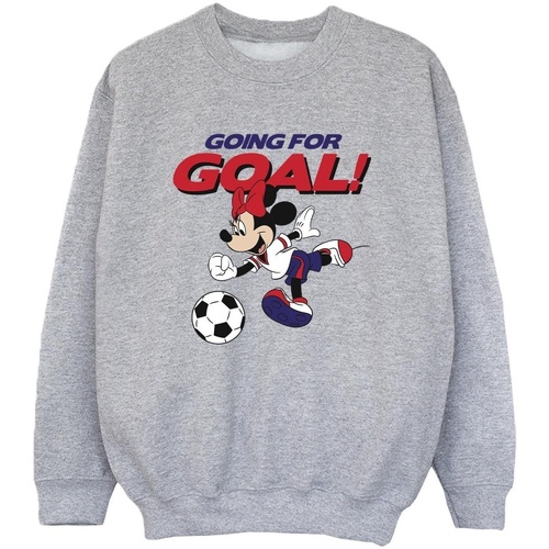 Vêtements Garçon Sweats Disney Minnie Mouse Going For Goal Gris