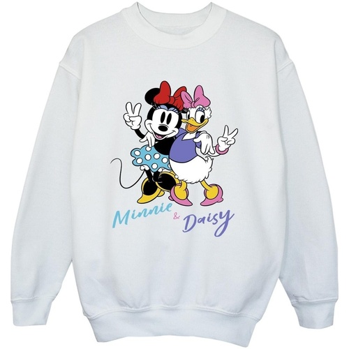 Vêtements Garçon Sweats Disney Minnie Mouse And Daisy Blanc