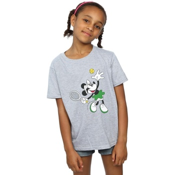 Vêtements Fille T-shirts manches longues Disney Minnie Mouse Tennis Gris