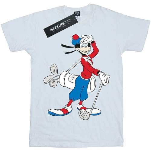 Vêtements Fille T-shirts manches longues Disney Goofy Golf Blanc